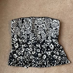 Floral corset top